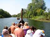 Czech tourists during their Veleka river cruise